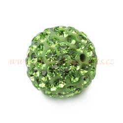 K O R Á L E K s křišťálovými šatony - Peridot 8mm